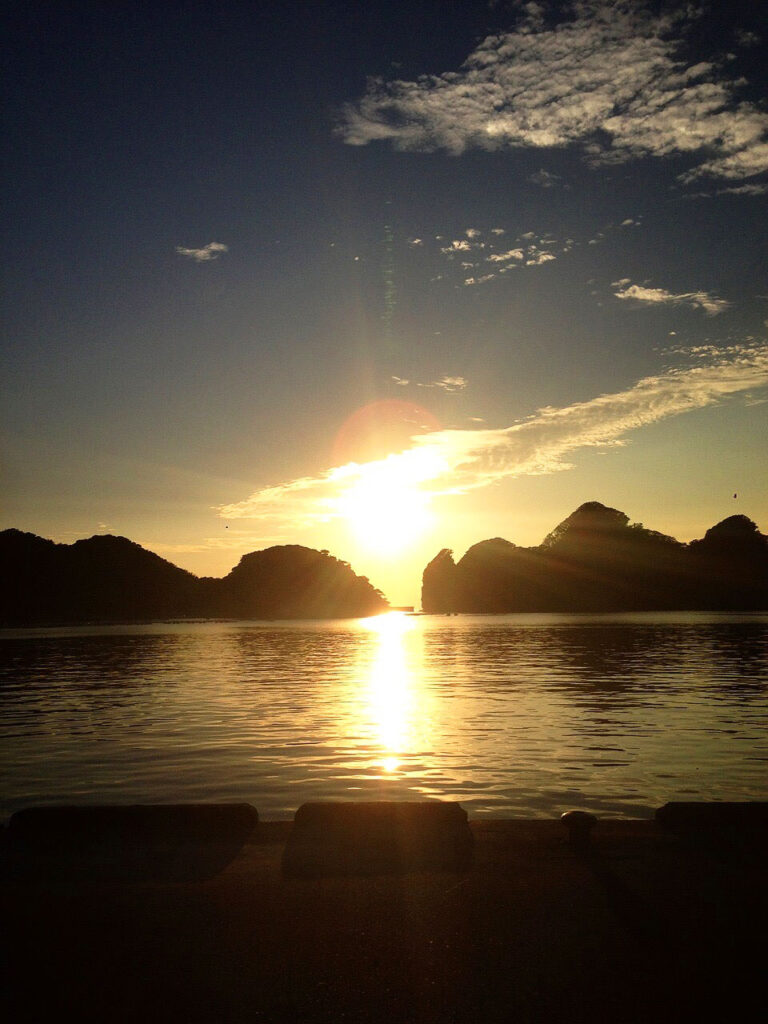 夕日